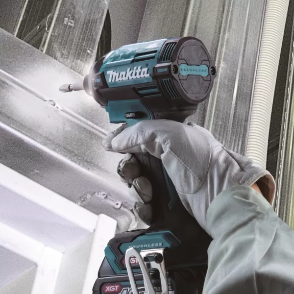 Aku rázový šroubovák Makita TD002GD201 1/4"Li-ion XGT 40V/2,5Ah,Makpac