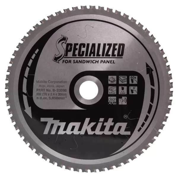 Kotouč pilový 270x30 60Z, Makita Specialized = old B-17681
